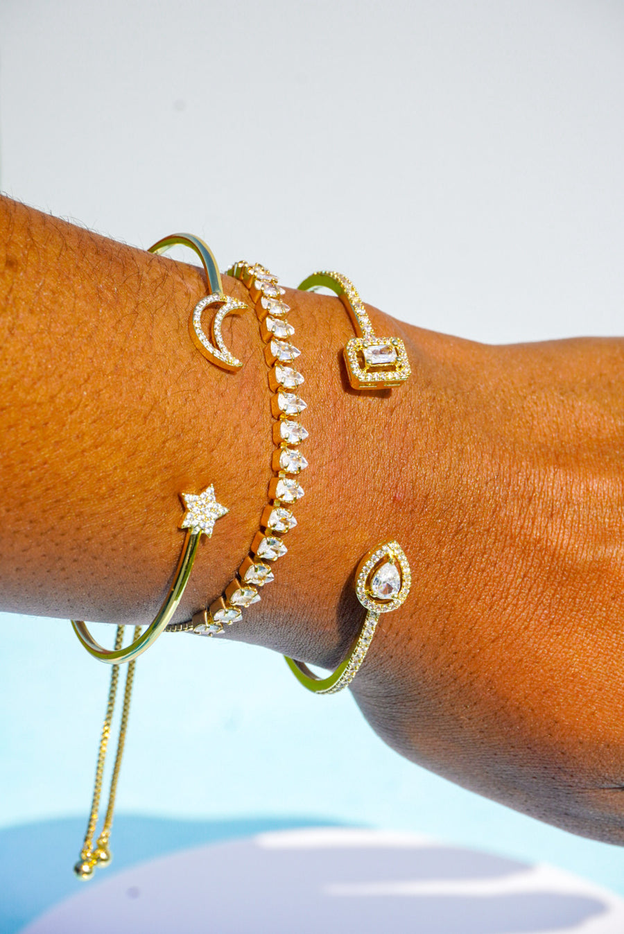 Star & Moon Cuff Bracelet
